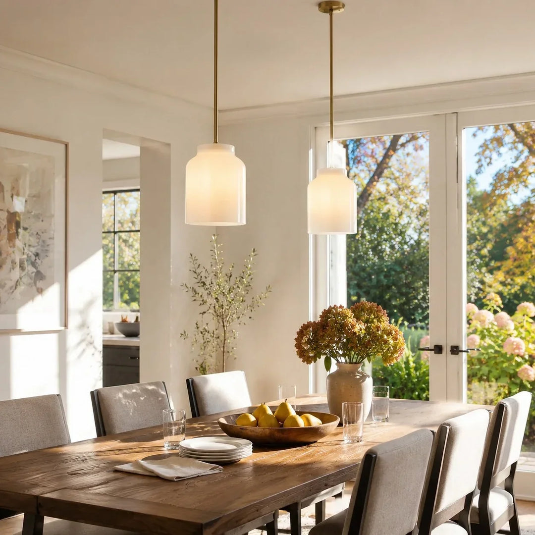 Nerys Nordic Minimalist Morandi Matte Metal Pendant Light