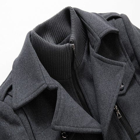 Dannie | Mens Lined Winter Coat with Layered Collar — Warm Winter Coat in 3 Colors S–3XL | Westmere