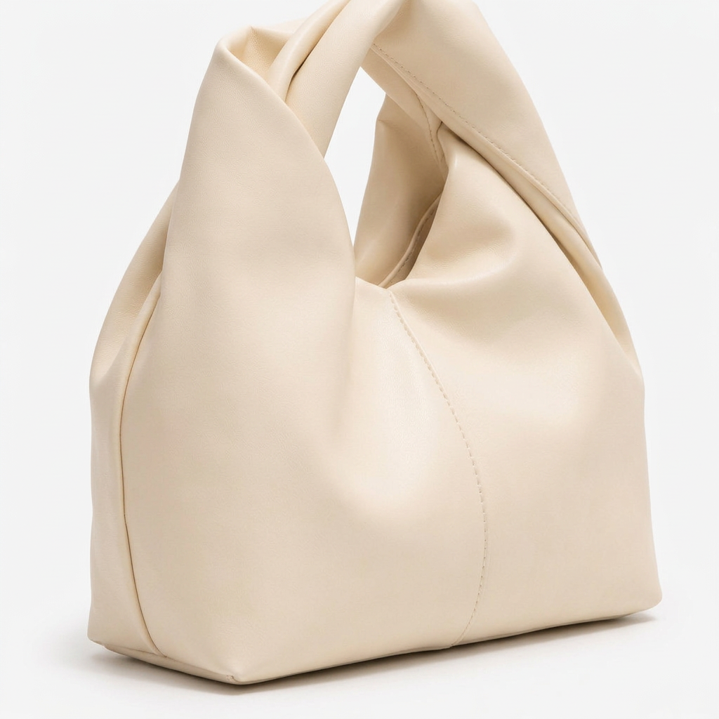Nodi – Vegan Cowhide Knot Handle Hobo Bag, Mini Shoulder Bag