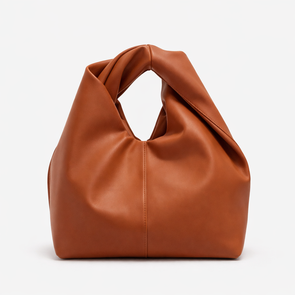 Nodi – Vegan Cowhide Knot Handle Hobo Bag, Mini Shoulder Bag