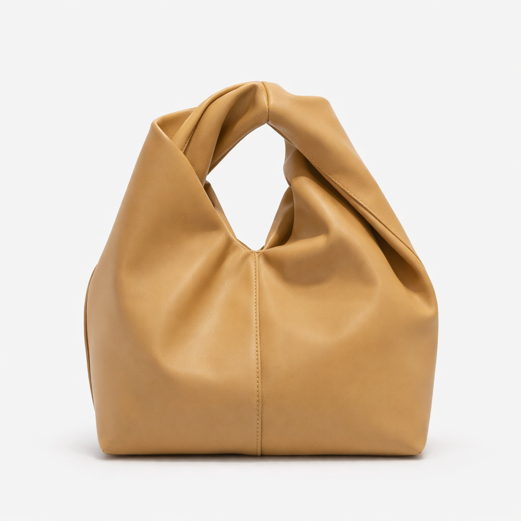 Nodi – Vegan Cowhide Knot Handle Hobo Bag, Mini Shoulder Bag