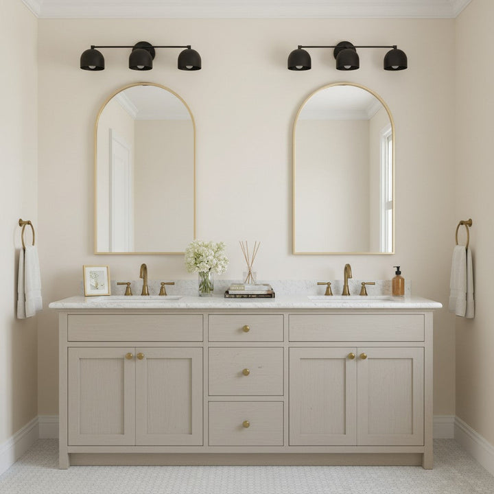 Nordic Metal Deep Ball Vanity Sconce