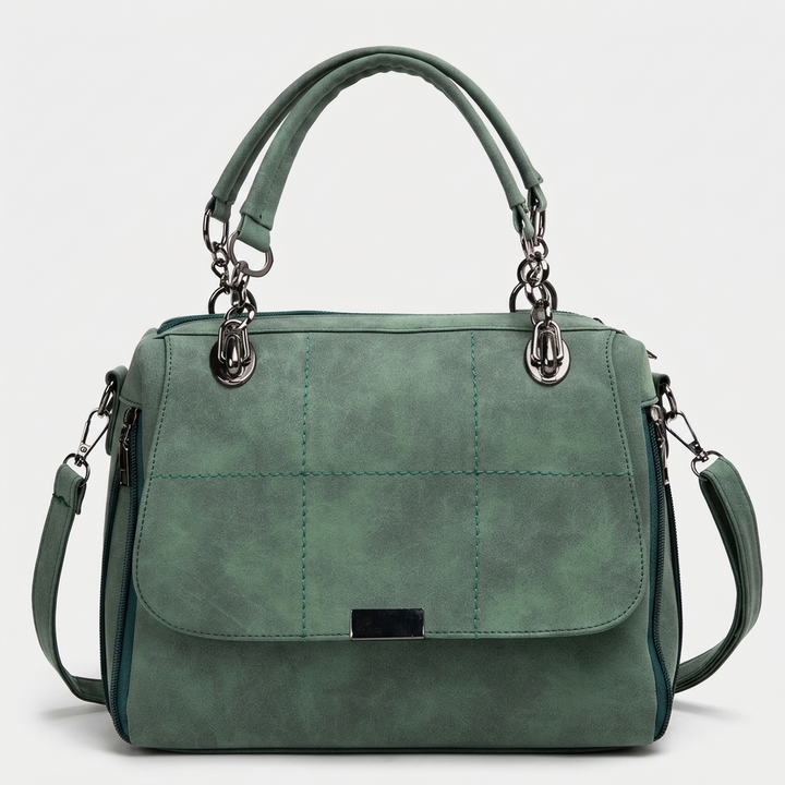 Nova – Vegan Leather Satchel Bag, Top Handle Shoulder Bag