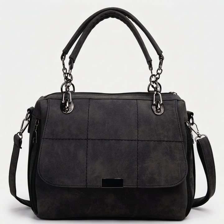 Nova – Vegan Leather Satchel Bag, Top Handle Shoulder Bag