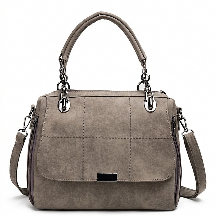 Nova – Vegan Leather Satchel Bag, Top Handle Shoulder Bag