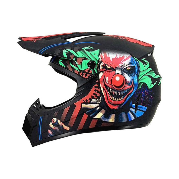 TrailShield Pro Full-Face Motocross Helmet with Extended Visor and Reinforced Chin Guard