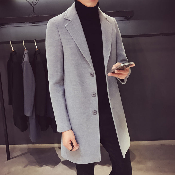 Dietmar | Mens Single-Breasted Coat with Slim Silhouette — Slim Winter Coat in 6 Colors M–3XL | Westmere