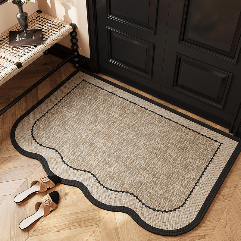 Modern Herringbone Entryway Floor Mat – Durable Non-Slip Design