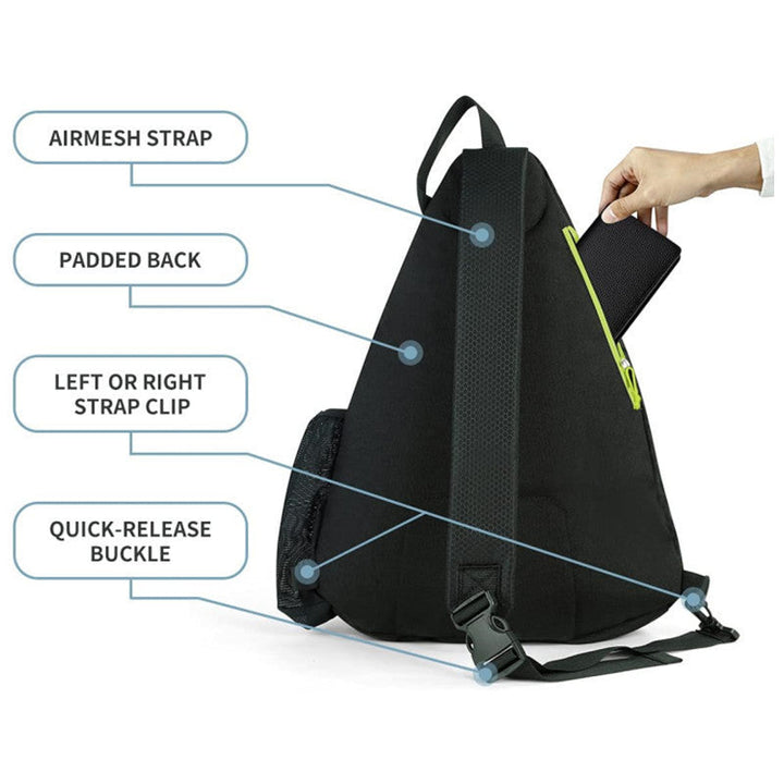 Active Athlete Sling Backpack - Water-Resistant Sports Bag