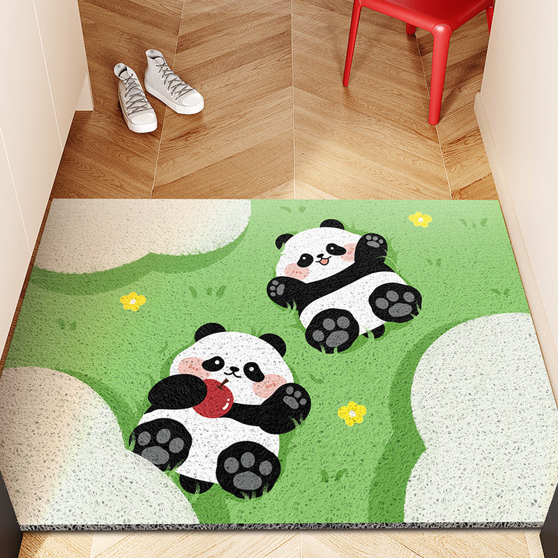 Playful Panda Landscape Floor Rug – Soft & Durable Area Rug