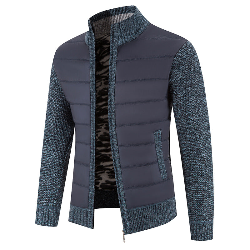 Bruno | Mens Bomber Jacket with Quilted Front and Knit Sleeves — Modern Bomber in 5 Colors M–3XL | Westmere