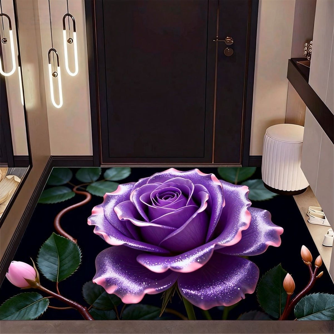 Botanical Bloom Premium Area Rug with Floral Pattern