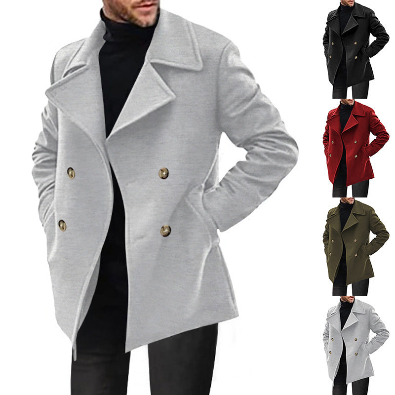 Gerrit | Mens Double-Breasted Coat with Flap Pockets — Classic Winter Coat in 4 Colors S–3XL | Westmere