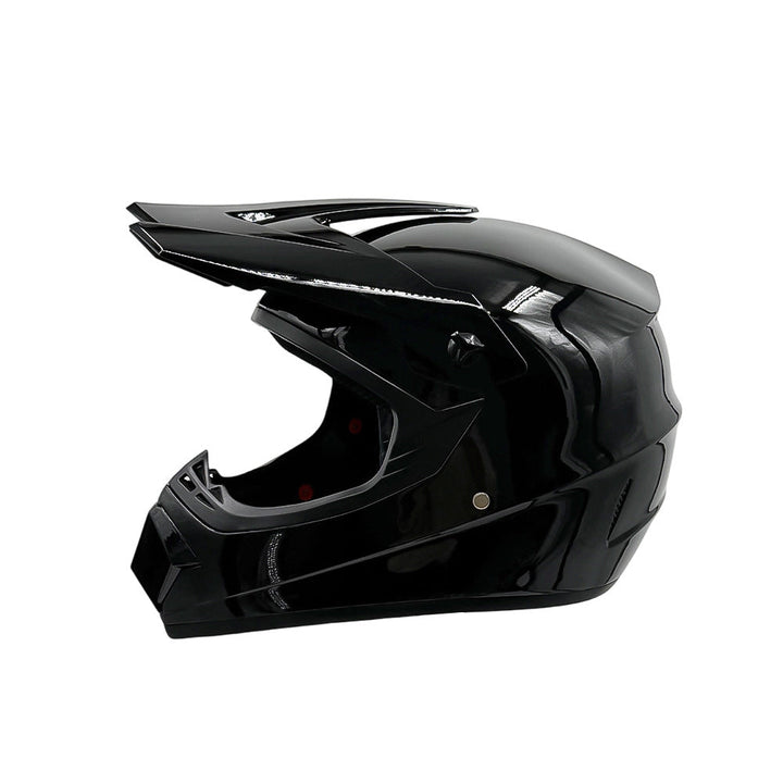 TrailShield Pro Full-Face Motocross Helmet with Extended Visor and Reinforced Chin Guard