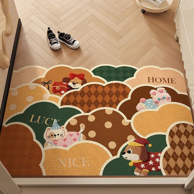 Cheerful Canine Welcome Mat - Durable Dog-Themed Doormat