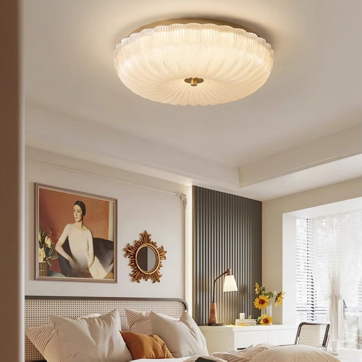 Halo Ceiling Lamp Ripple Glass