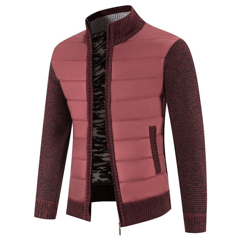Bruno | Mens Bomber Jacket with Quilted Front and Knit Sleeves — Modern Bomber in 5 Colors M–3XL | Westmere