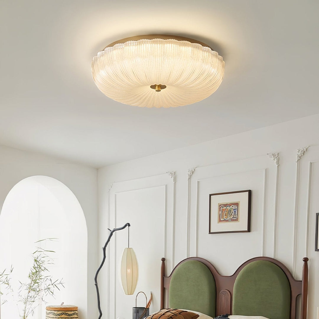Halo Ceiling Lamp Ripple Glass