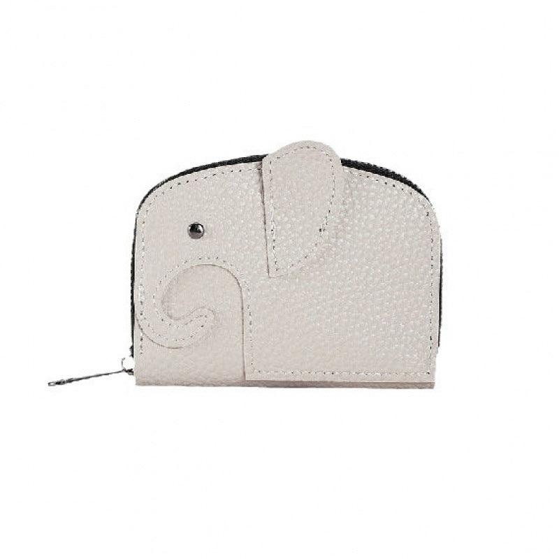 Premium Textured Leather Zippered Card Wallet with Multiple Compartments