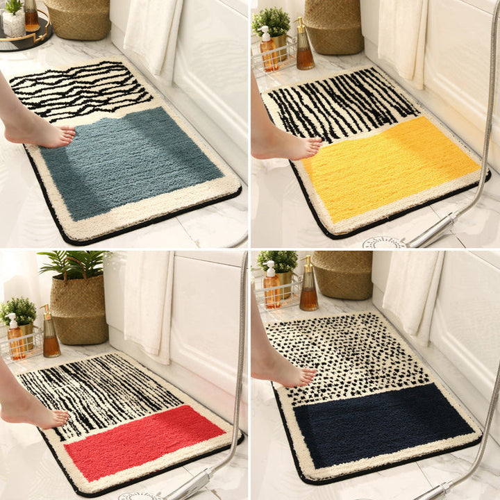 Premium Textured Bathroom Floor Mat with Non-Slip Backing