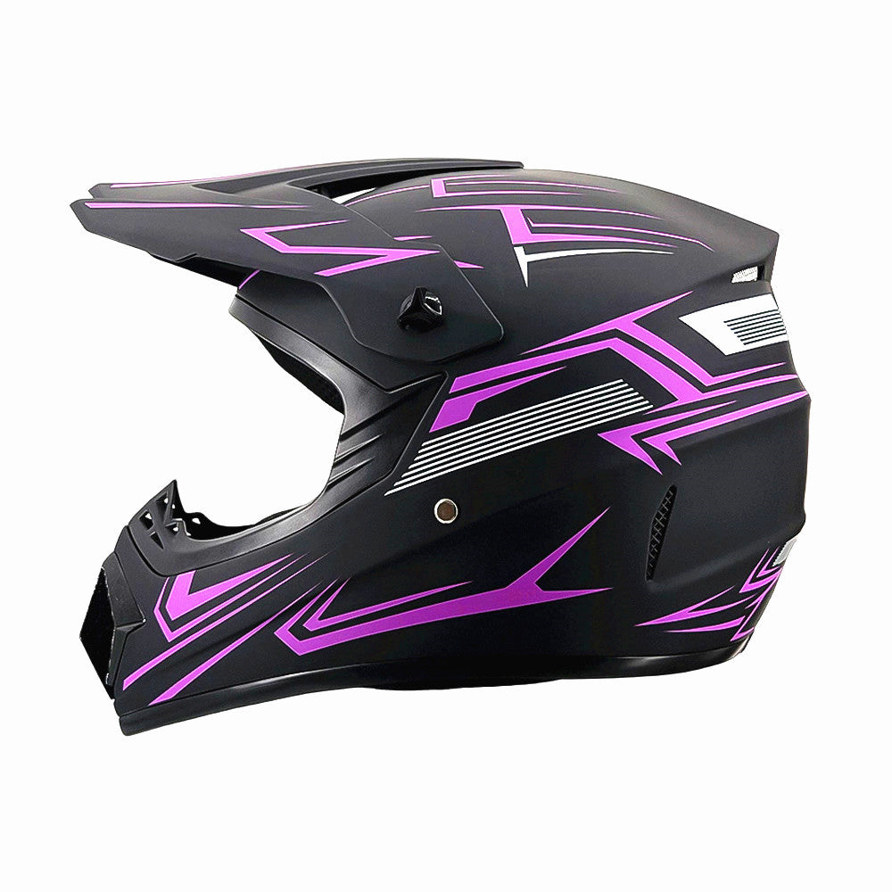 TrailShield Pro Full-Face Motocross Helmet with Extended Visor and Reinforced Chin Guard