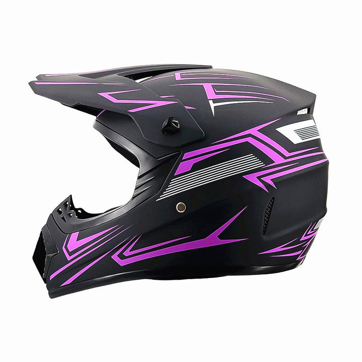 TrailShield Pro Full-Face Motocross Helmet with Extended Visor and Reinforced Chin Guard