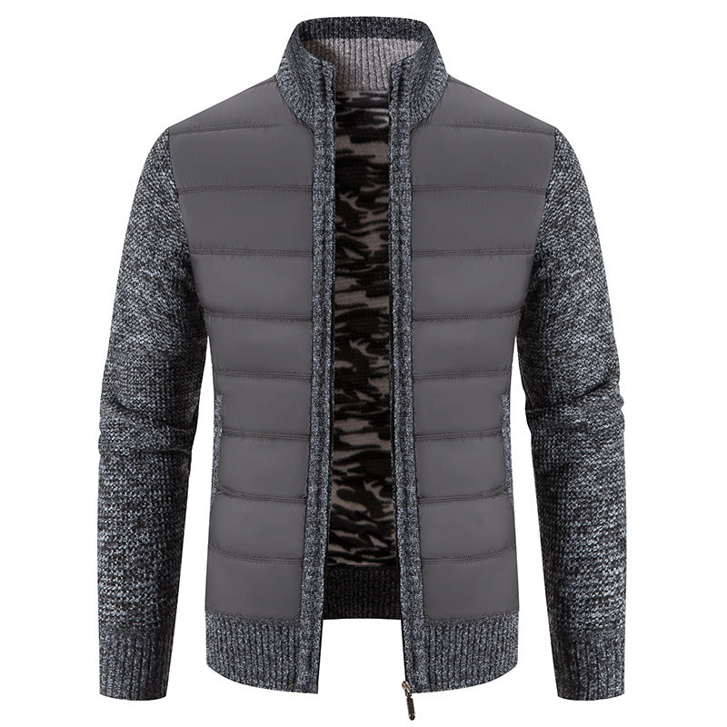 Bruno | Mens Bomber Jacket with Quilted Front and Knit Sleeves — Modern Bomber in 5 Colors M–3XL | Westmere