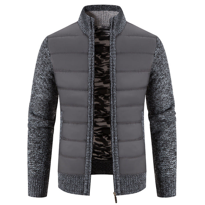 Bruno | Mens Bomber Jacket with Quilted Front and Knit Sleeves — Modern Bomber in 5 Colors M–3XL | Westmere