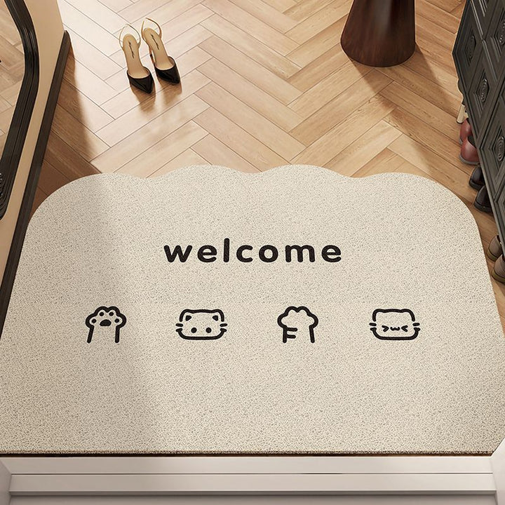 Cheerful Character Entryway Mat with Non-Slip Backing