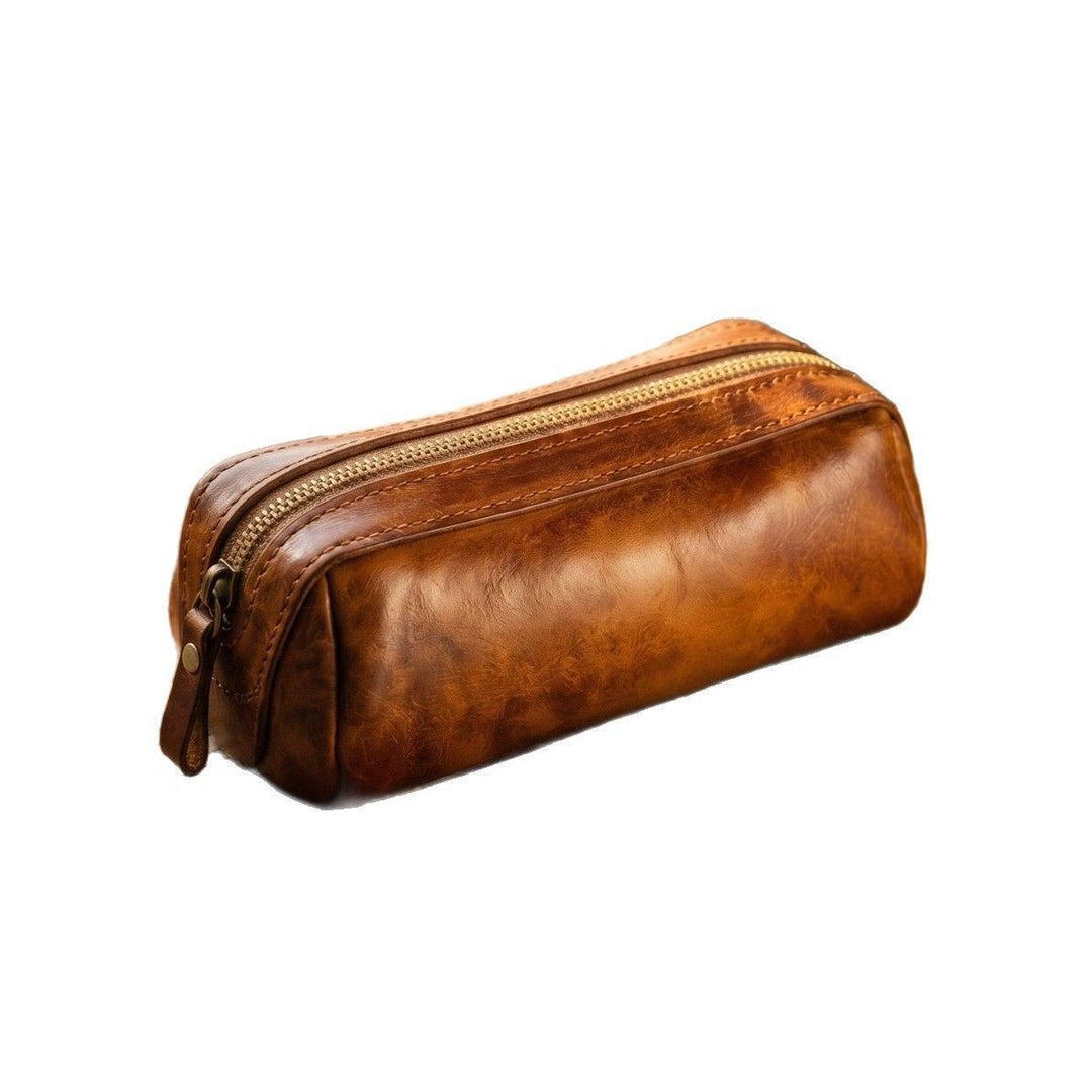 Premium Leather Writing Organizer - Stylish Pencil Case