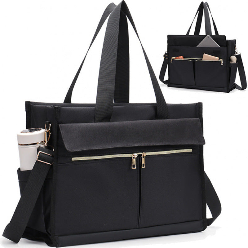 Urban Organizer Multi-Pocket Tote Bag with Insulated Compartment
