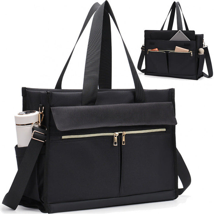 Urban Organizer Multi-Pocket Tote Bag with Insulated Compartment