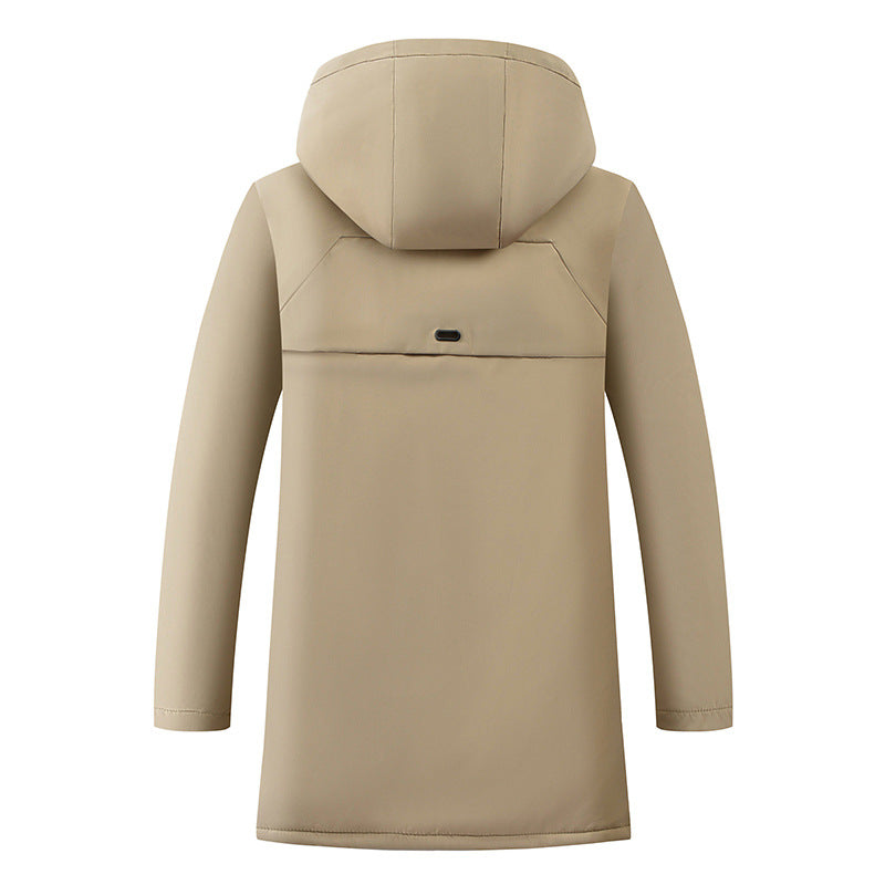 Rüdiger | Mens Parka with Drawstring Hood — Concealed Zipper in 4 Colors M–3XL | Westmere