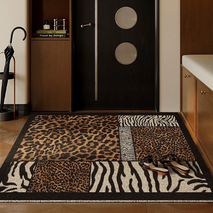Wild Prints Entryway Floor Mat with Animal Patterns