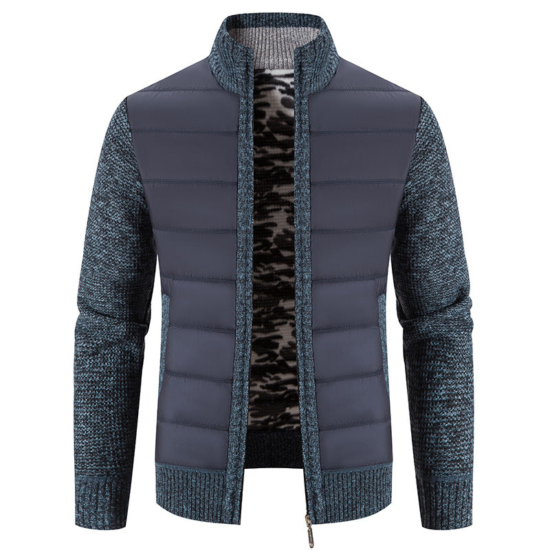 Bruno | Mens Bomber Jacket with Quilted Front and Knit Sleeves — Modern Bomber in 5 Colors M–3XL | Westmere