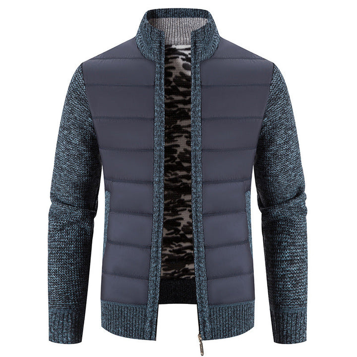 Bruno | Mens Bomber Jacket with Quilted Front and Knit Sleeves — Modern Bomber in 5 Colors M–3XL | Westmere