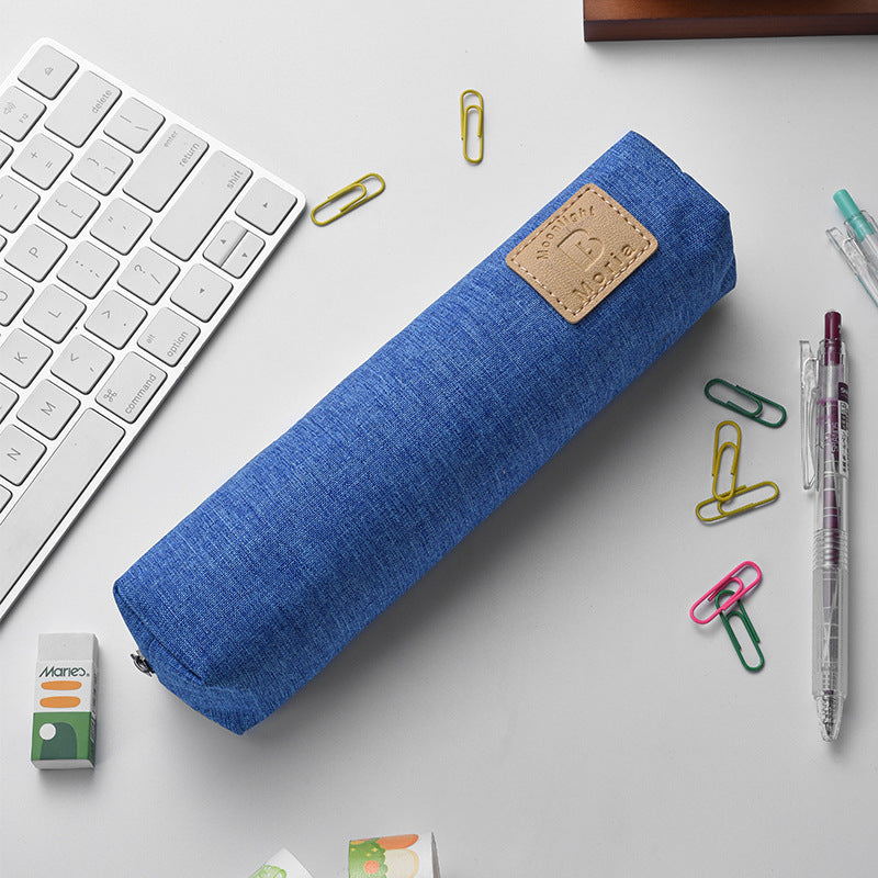 Premium Canvas Organizer Pouch with Leather Accent