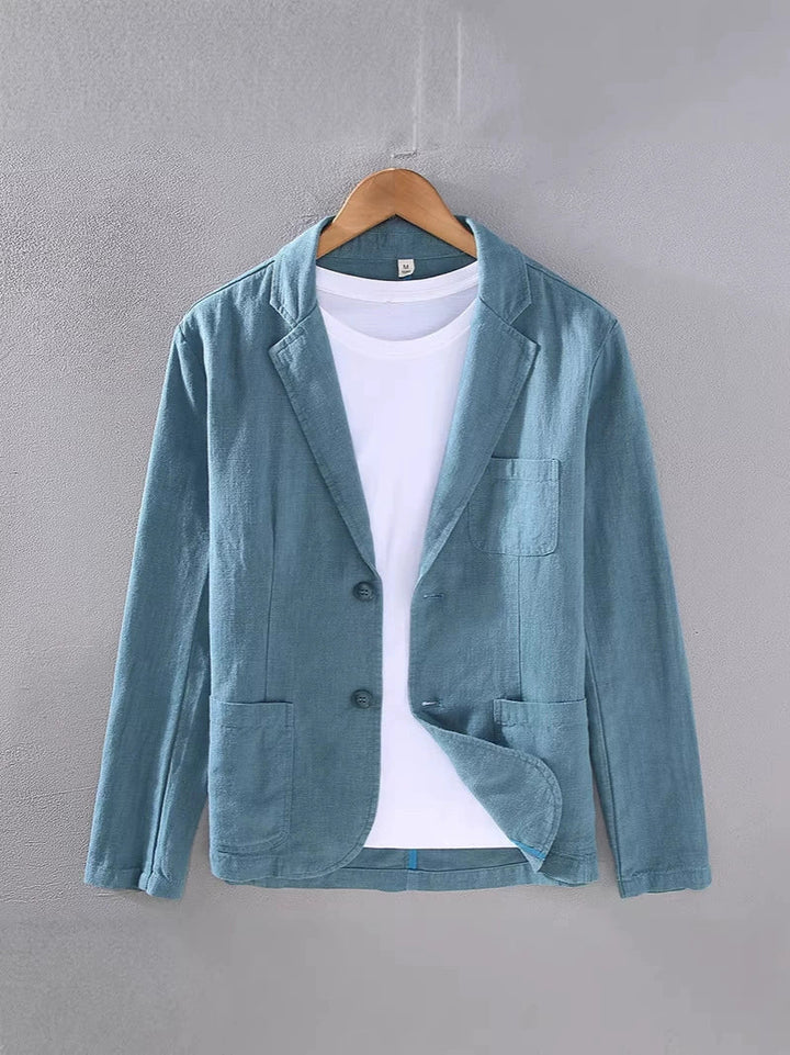 Men's Unstructured Linen Summer Blazer – Breathable Casual-Elegant Jacket
