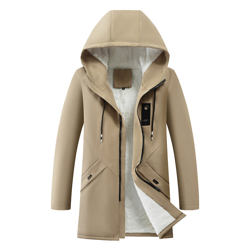 Rüdiger | Mens Parka with Drawstring Hood — Concealed Zipper in 4 Colors M–3XL | Westmere
