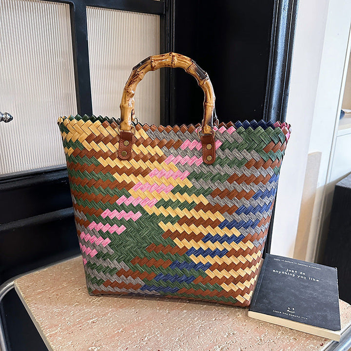 Artisan Hand-Woven Leather Tote Bag