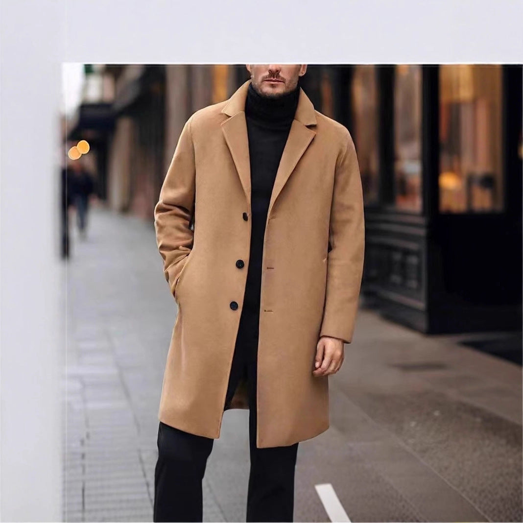 Kuno | Mens Coat with Lapel Collar and Straight Cut — Timeless Winter Coat in 5 Colors M–3XL | Westmere