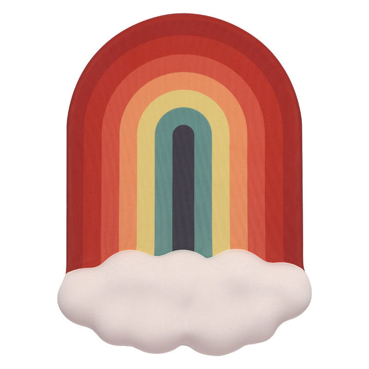 Spectrum Curve Desk Mouse Pad – Rainbow Shaped Design
