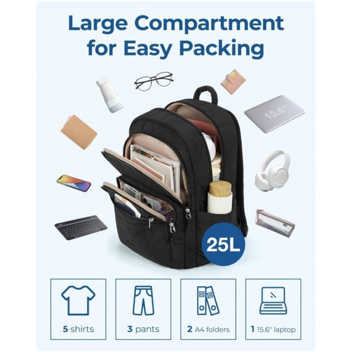 All-Day Insulated Compartment Backpack with Ergonomic Carrying System