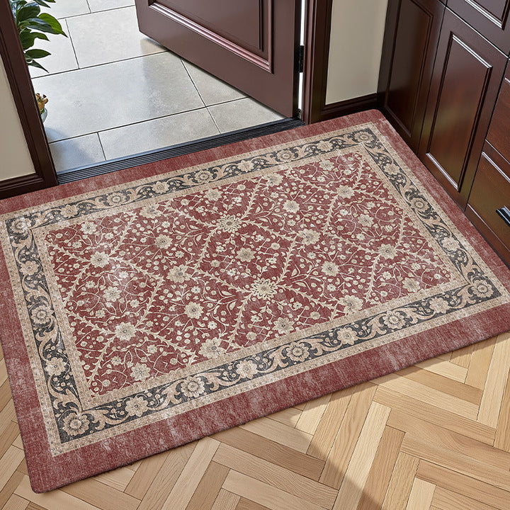 Classic Persian-Inspired Floor Rug for Living Rooms and Bedrooms