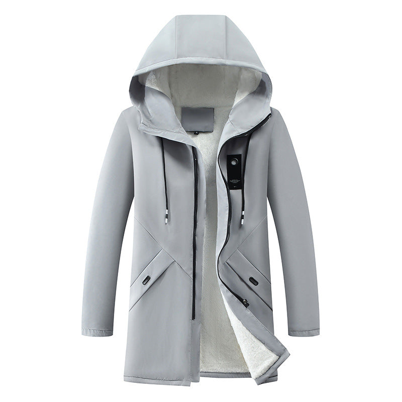 Rüdiger | Mens Parka with Drawstring Hood — Concealed Zipper in 4 Colors M–3XL | Westmere