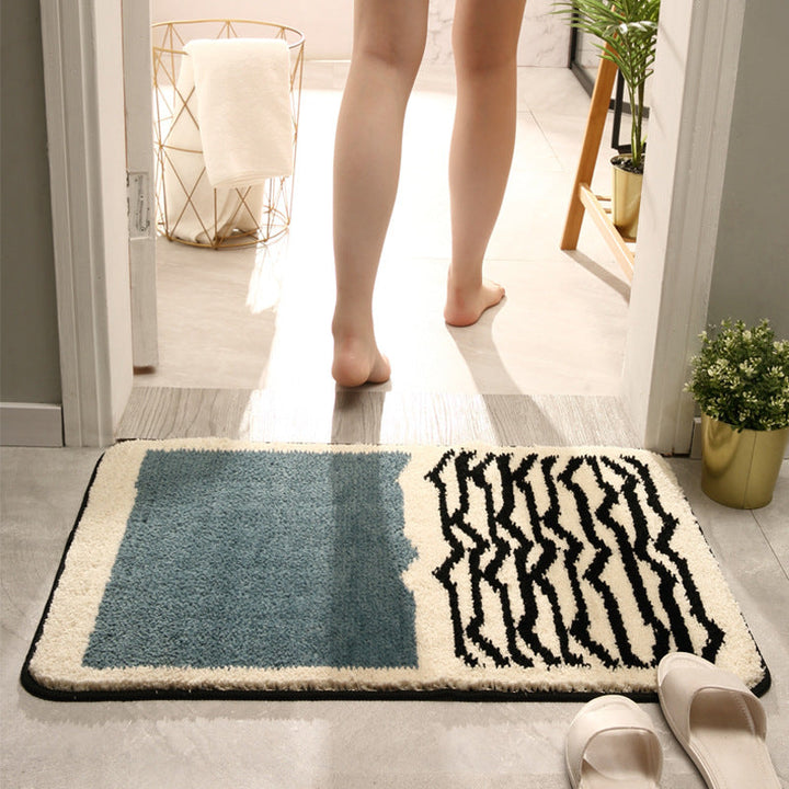 Premium Textured Bathroom Floor Mat with Non-Slip Backing