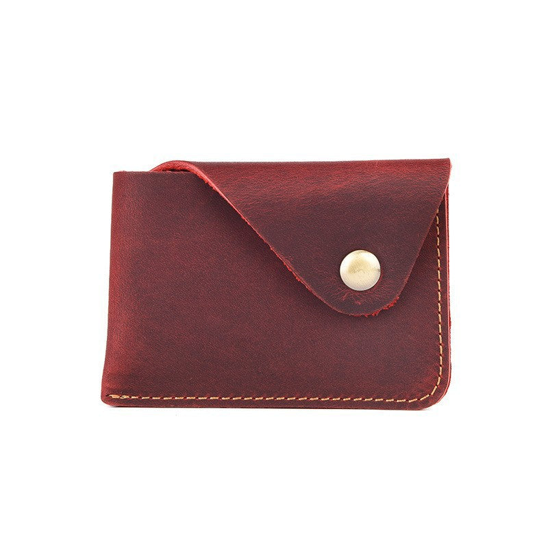 Slim Leather Card Wallet - Premium Minimalist Design