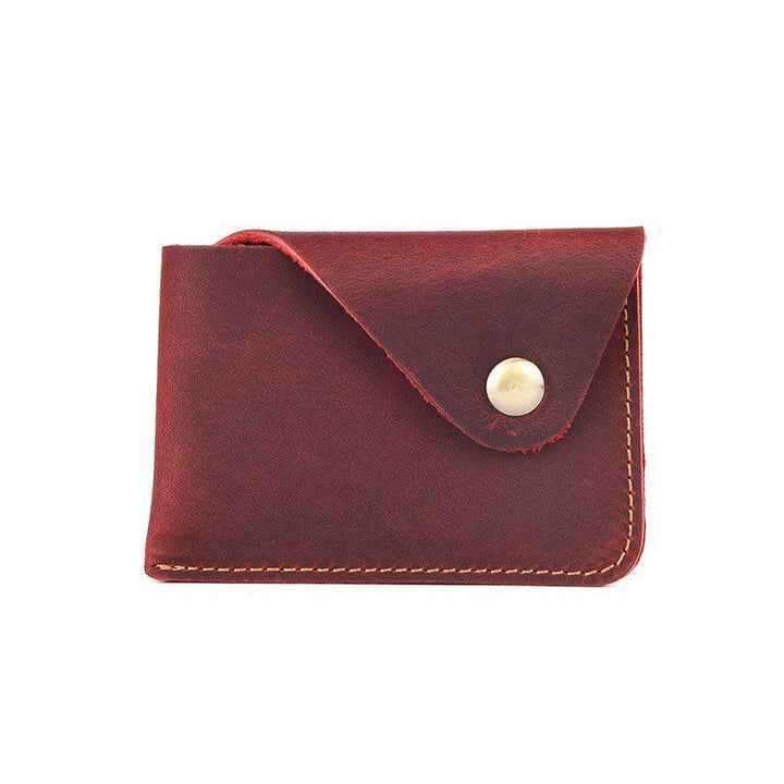 Slim Leather Card Wallet - Premium Minimalist Design