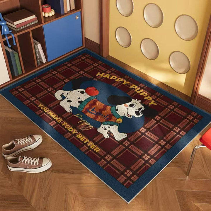Puppy Glasses Entryway Mat - Playful Welcome Design