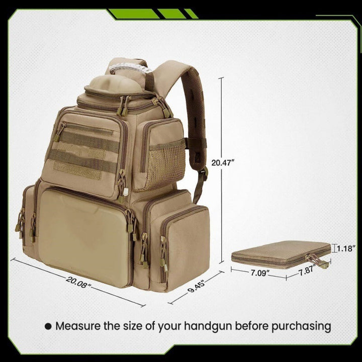 All-Terrain Adventure Backpack - Durable Tactical Design for Camping & Hiking